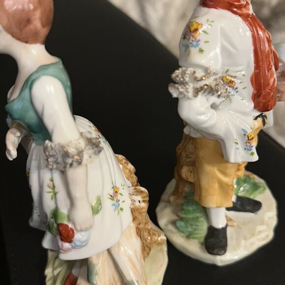 Vintage Kato Kogei Japanese Porcelain Figurines Man and Woman - Picture 16 of 16